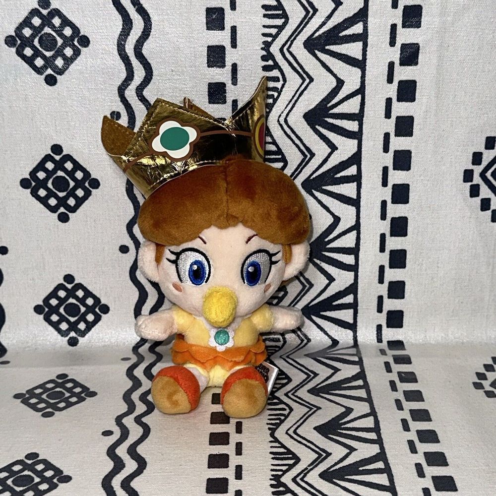 Baby‎ Daisy Super Mario Bros. 7" Plush San-Ei All-Star Collection Nintendo
